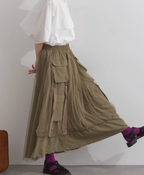 Tulle Cargo Balloon Skirt