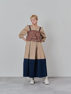Tiered Ruffle Plaid Bustier Vest