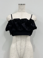 Sculptural Ruffle Crop Camisole