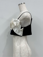 Sculptural Ruffle Crop Camisole