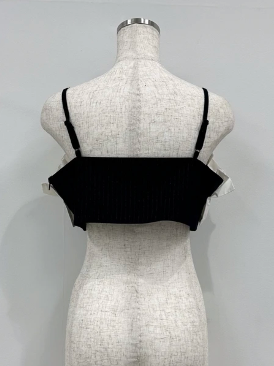 Sculptural Ruffle Crop Camisole