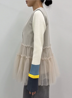 Tiered Tulle Ruffle Vest