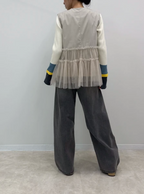 Tiered Tulle Ruffle Vest