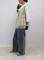 Tiered Tulle Ruffle Vest