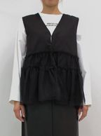 Tiered Tulle Ruffle Vest