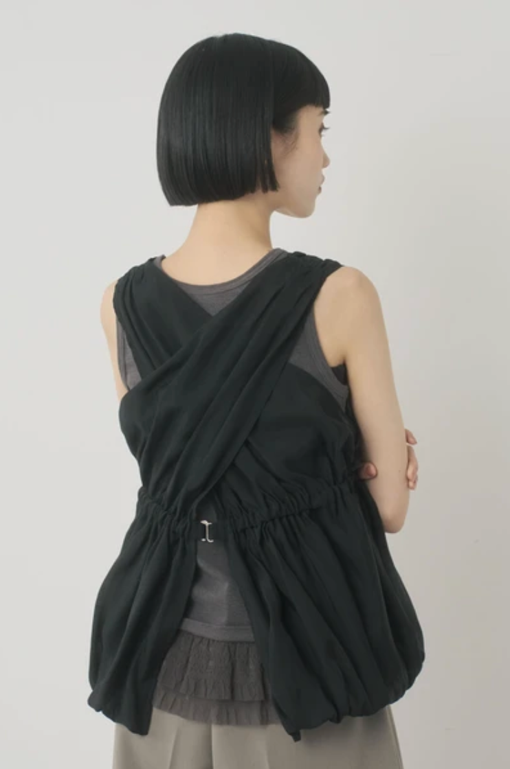 Gathered Tulle Bubble Vest