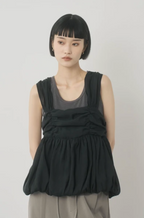 Gathered Tulle Bubble Vest
