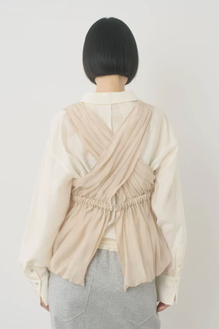Gathered Tulle Bubble Vest
