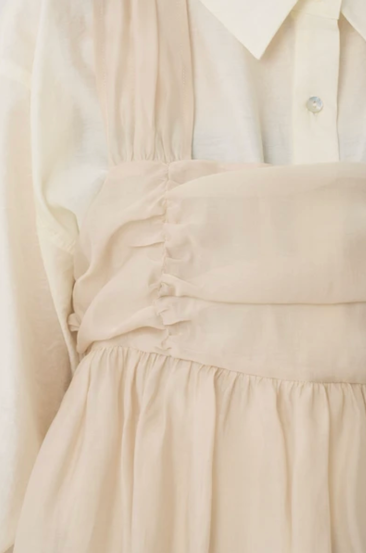 Gathered Tulle Bubble Vest