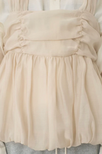 Gathered Tulle Bubble Vest