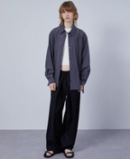 Deep Pleat Wide-Leg Trousers