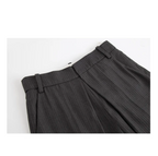 Deep Pleat Wide-Leg Trousers