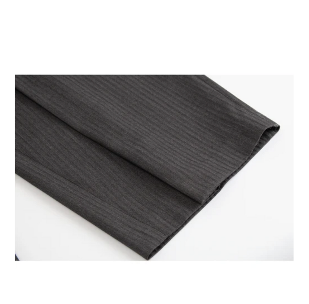 Deep Pleat Wide-Leg Trousers