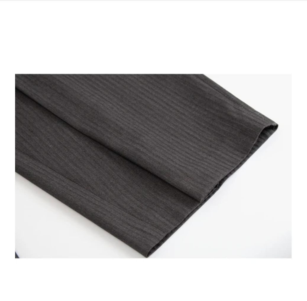 Deep Pleat Wide-Leg Trousers