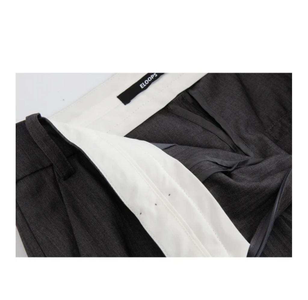 Deep Pleat Wide-Leg Trousers