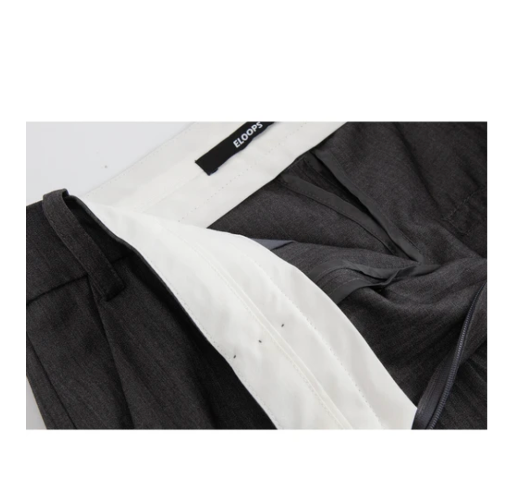 Deep Pleat Wide-Leg Trousers