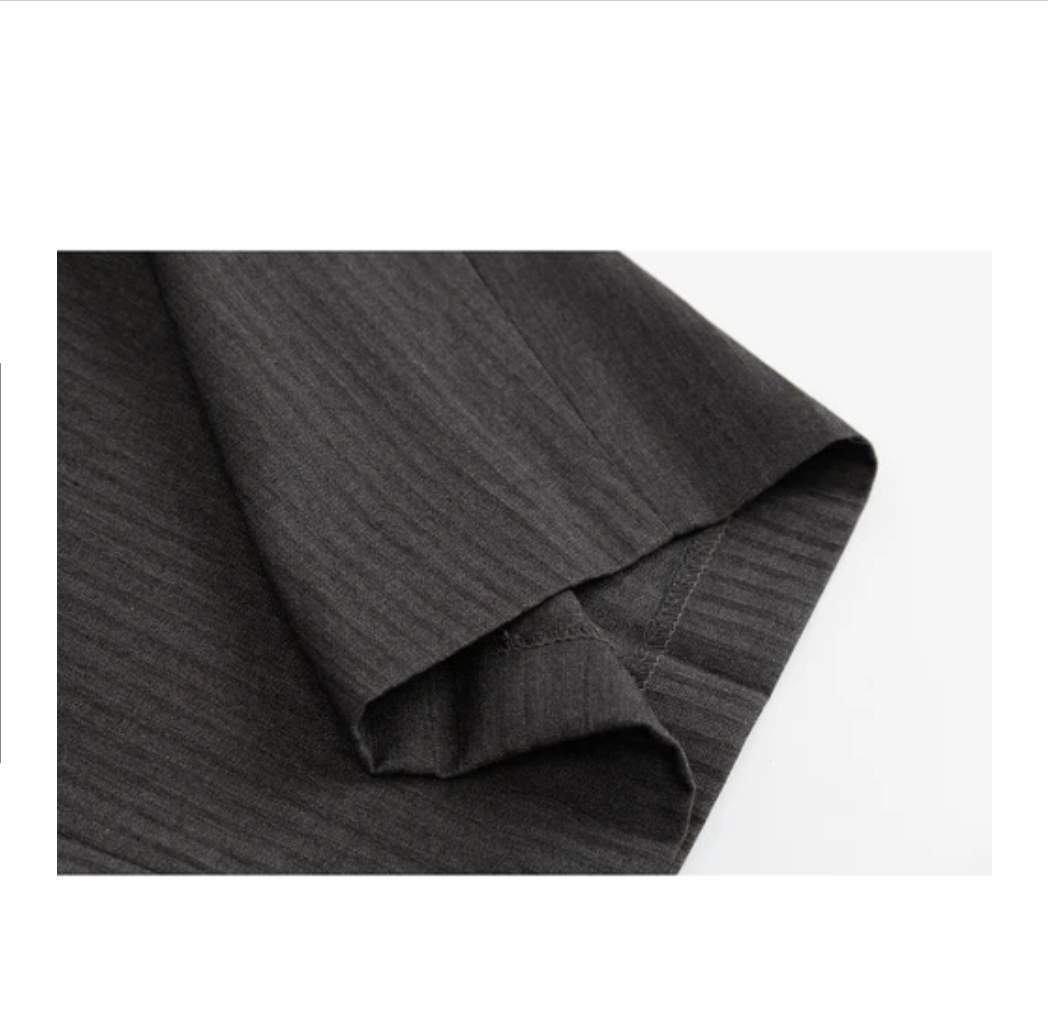 Deep Pleat Wide-Leg Trousers