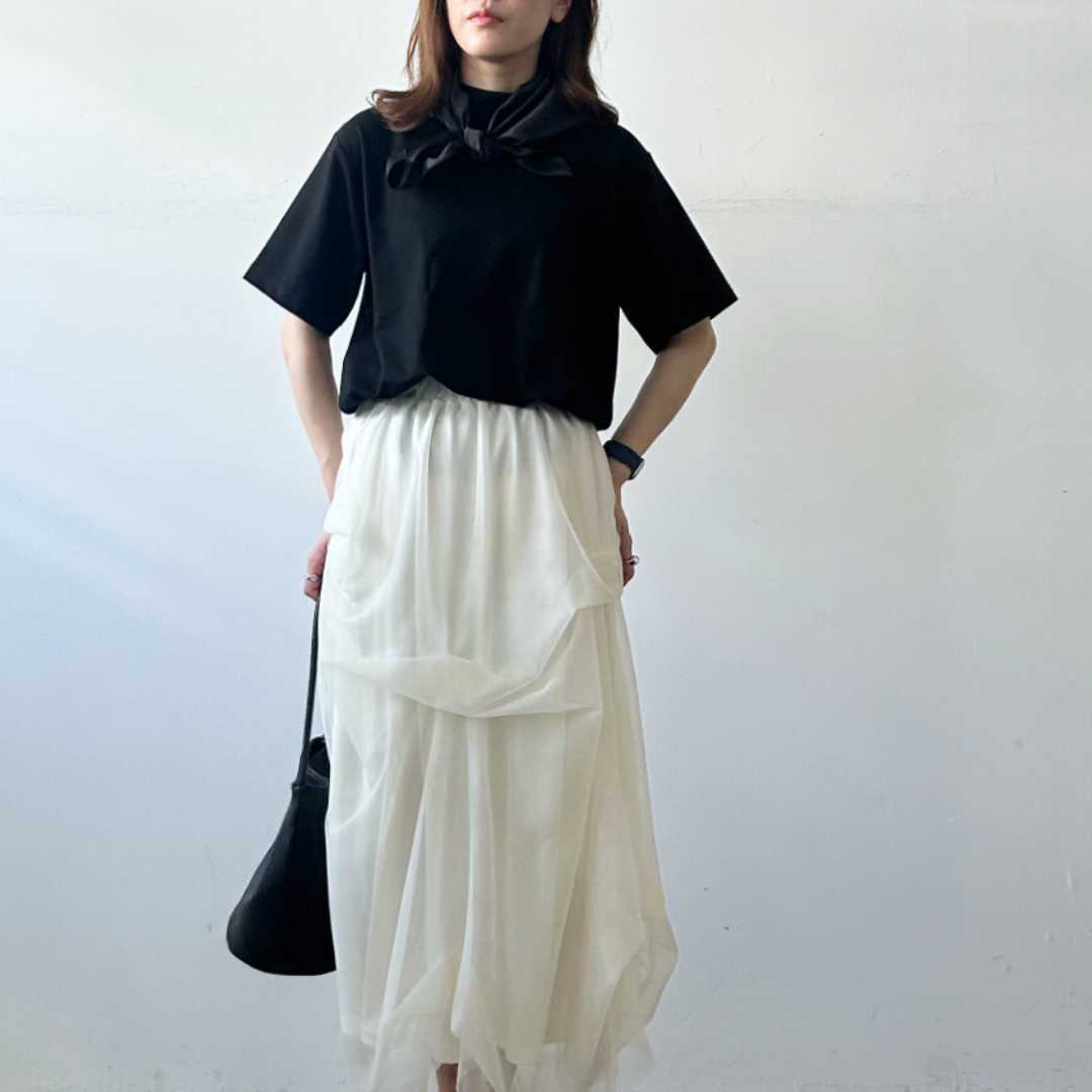 Satin Scarf Tee
