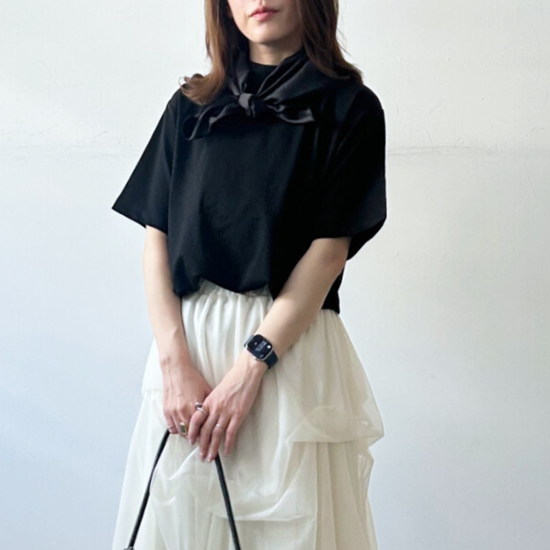 Satin Scarf Tee