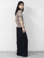 Puff Sleeve Linen-blend Knit