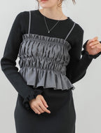 Knit Dress + Bustier Skirt Set