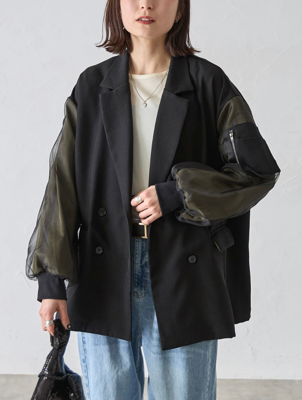 MA-1 Sheer Cuff Jacket