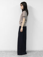 Puff Sleeve Linen-blend Knit