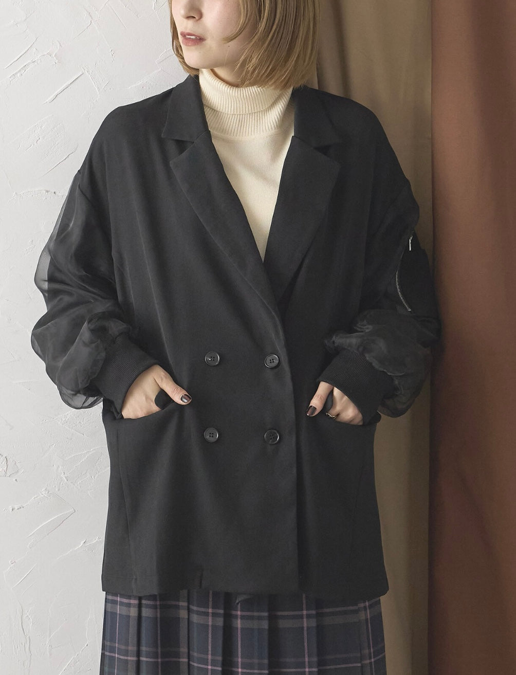 MA-1 Sheer Cuff Jacket