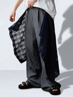 Layered Lace Wide-Leg Pants