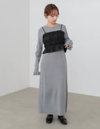 Knit Dress + Bustier Skirt Set