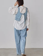 Denim Bustier Vest