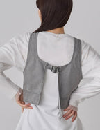 Denim Bustier Vest