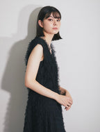 Tiered Ruffle Tulle Maxi Dress