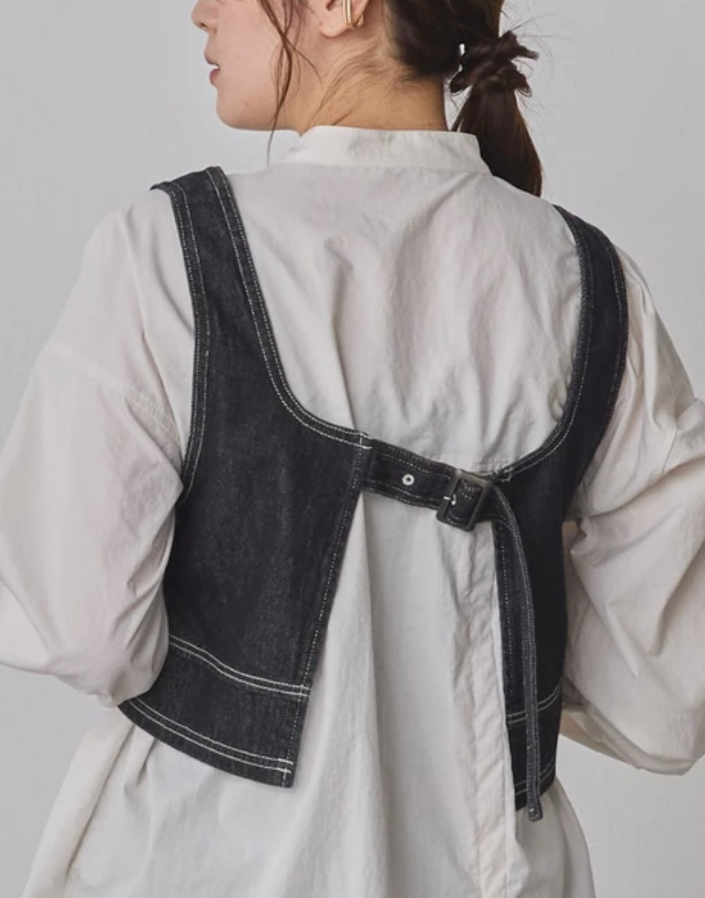 Denim Bustier Vest