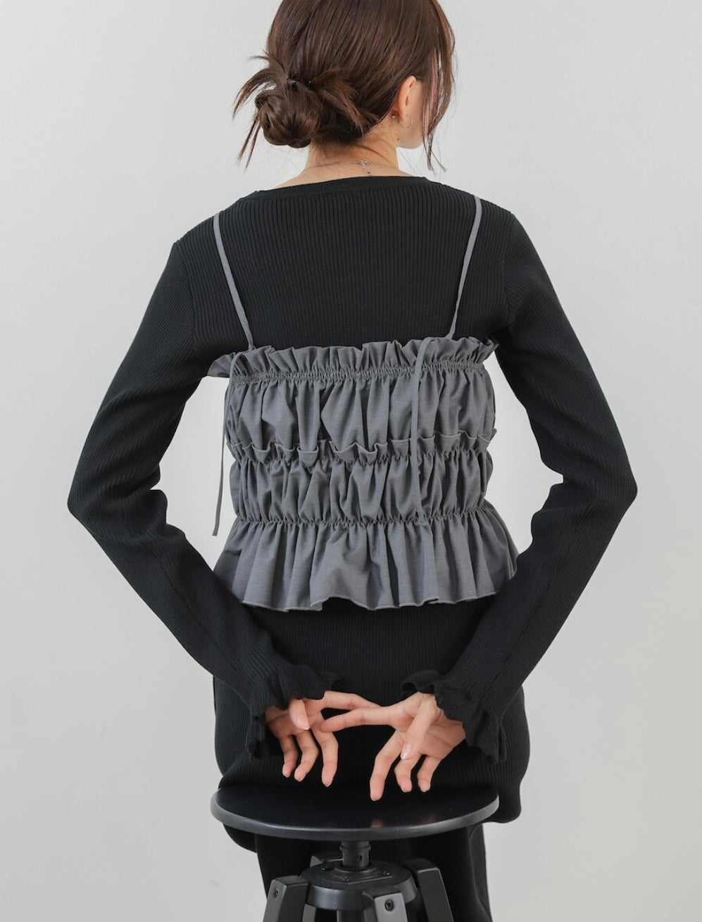 Knit Dress + Bustier Skirt Set