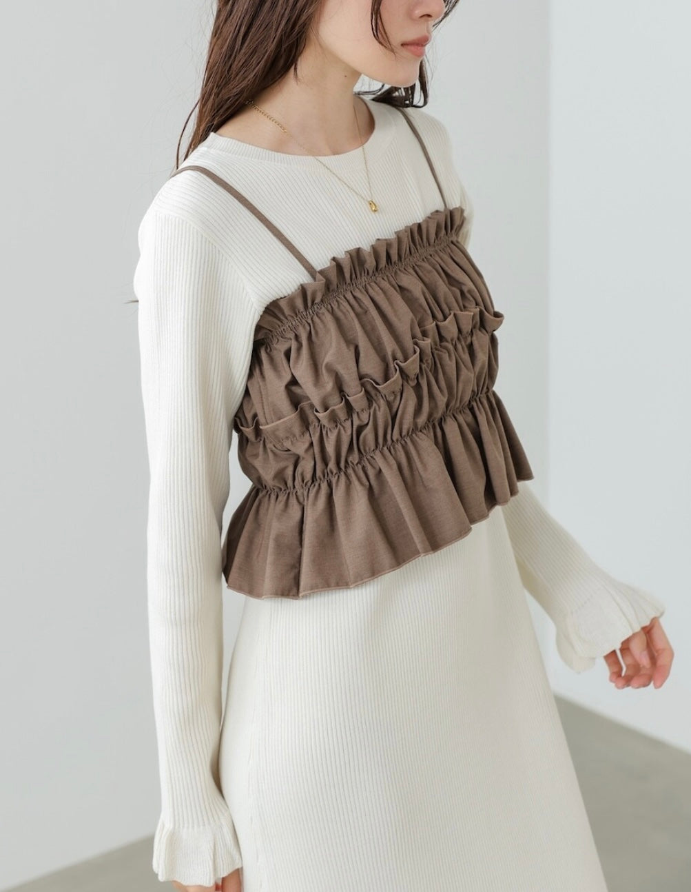 Knit Dress + Bustier Skirt Set