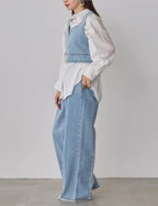 Denim Bustier Vest
