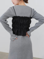 Knit Dress + Bustier Skirt Set