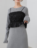 Knit Dress + Bustier Skirt Set