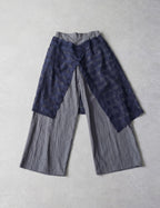 Layered Lace Wide-Leg Pants