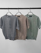 Puff Sleeve Linen-blend Knit