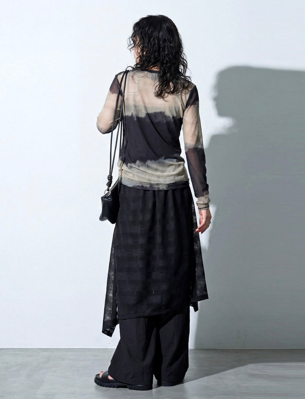 Layered Lace Wide-Leg Pants