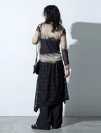 Layered Lace Wide-Leg Pants