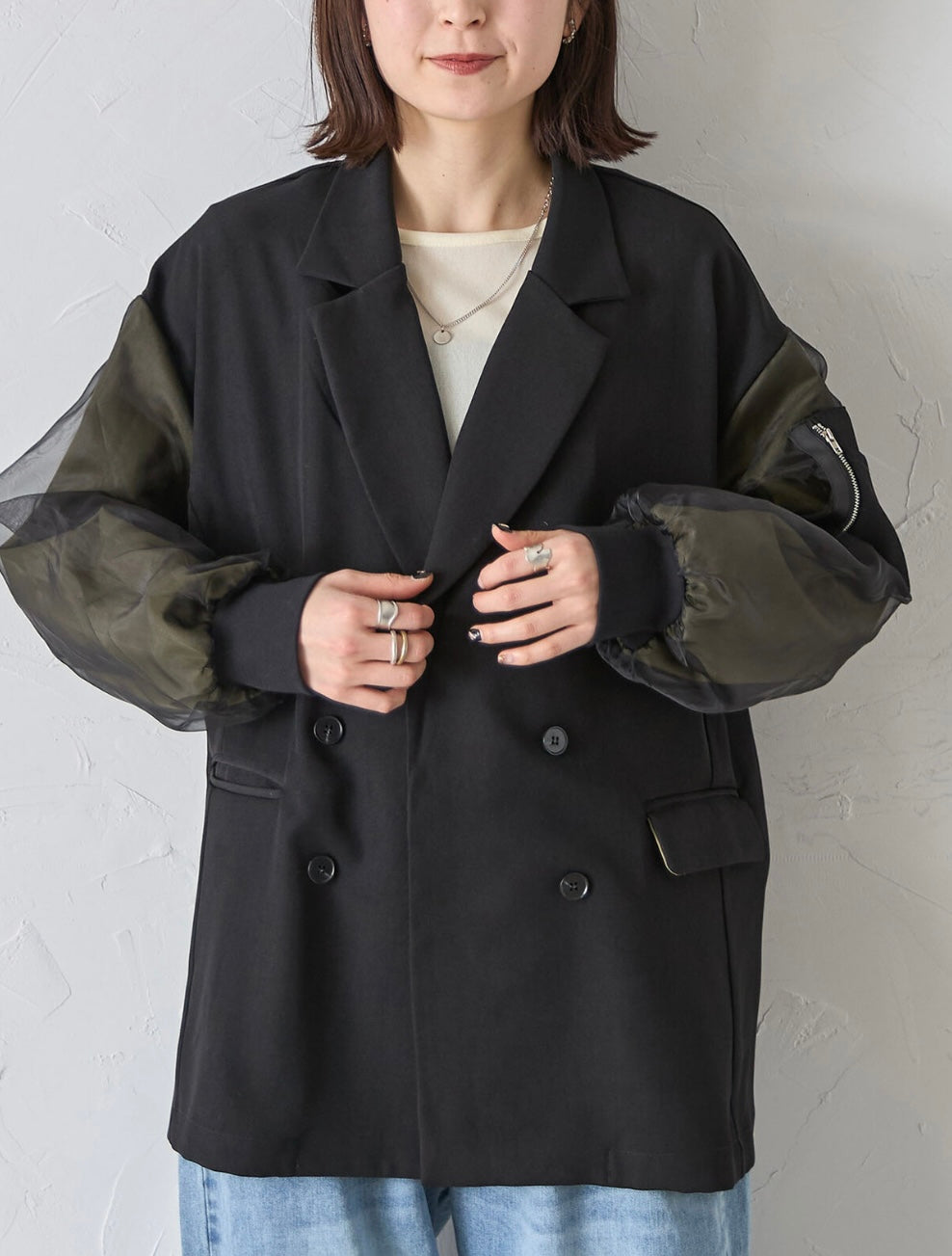 MA-1 Sheer Cuff Jacket